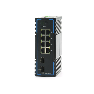 10 / commutateur contrôlé industriel d'Ethernet de 100/1000/10000m SFP avec POE RJ45