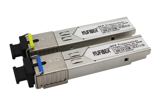 Sc 1310nm/1550nm DDM simple unimodal de la fibre 10km d'émetteur-récepteur de 155Mb/s SFP