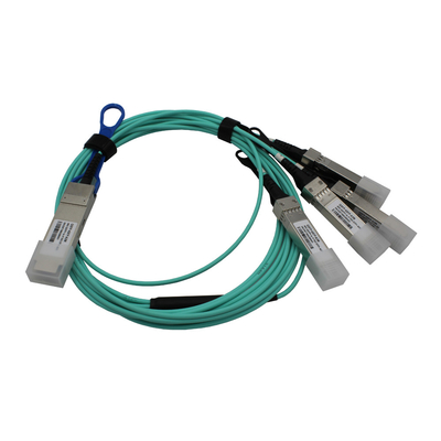 câbles à fibres optiques 3m actifs 40G de 1m au câble de 4x10G Qsfp Aoc pour le centre de traitement des données