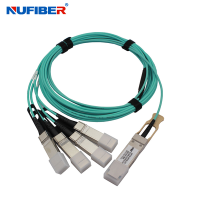 Câble AOC 100G QSFP28 de haute qualité 10m 33ft QSFP28 optique actif à 4x SFP28