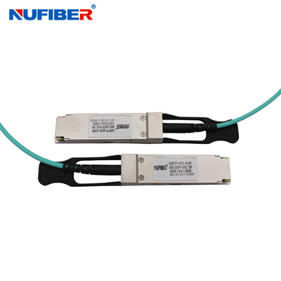 Le module 1 à 1 relient le câble de 40Gb QSFP+ AOC pour Cisco Huawei H3C ZTE Mikrotik