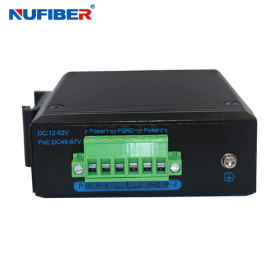 Réseau optique industriel de fibre de commutateur d'Ethernet de gigabit d'OEM POE avec 4/8 ports
