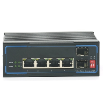 La pleine couche 2 de gigabit a contrôlé le commutateur industriel d'Ethernet le port 4POE + 2SFP
