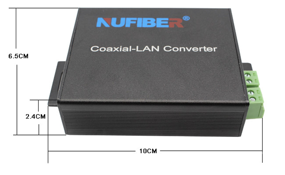convertisseur 2KM NF-1802S/M DC12V 1A de fil de 10/100M Ethernet To 2