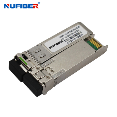 10G émetteur-récepteur simple de fibre de WDM SFP+ compatible avec Cisco Huawei H3C
