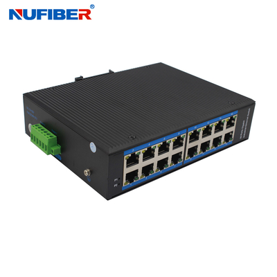 Port industriel du commutateur 16*10/100/1000M UTP de 16port Gigabit Ethernet