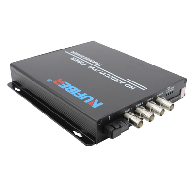 SM simple 1310/1550nm FC de fibre de canal visuel du convertisseur 4 de la fibre 1080P pour la télévision en circuit fermé
