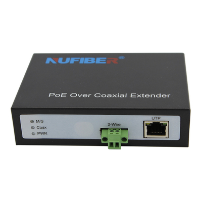 Ethernet de POE au-dessus du convertisseur 100Mbps POE RJ45 de twisted pair au supplément à 2 fils DC48V