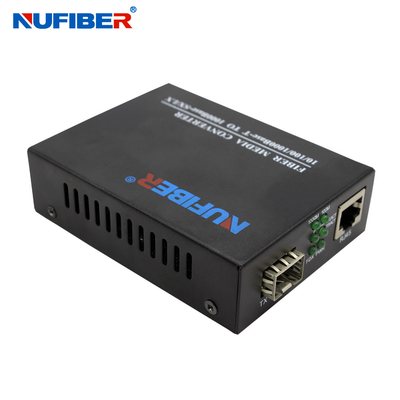 Convertisseur multimédia Gigabit SFP 10/100/1000Mbps RJ45 à émetteur-récepteur optique SFP