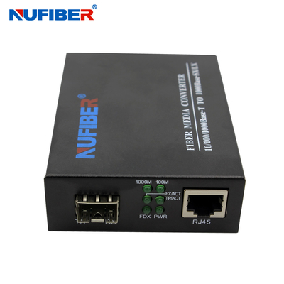 Convertisseur multimédia Gigabit SFP 10/100/1000Mbps RJ45 à émetteur-récepteur optique SFP