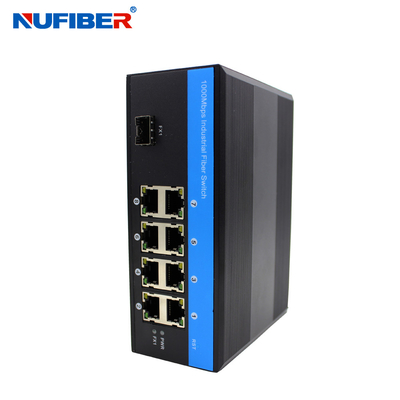 DC48V a contrôlé le port industriel NF518GMP-SFP du commutateur 8 d'Ethernet