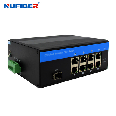 DC48V a contrôlé le port industriel NF518GMP-SFP du commutateur 8 d'Ethernet