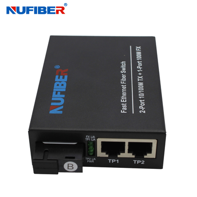 10 100M Ethernet Fiber Switch 2 UTP 1 port de Sc 3 ans de garantie