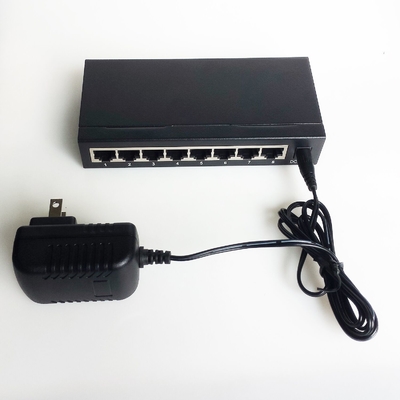 10 offre rapide gauche d'adaptateur d'alimentation externe de commutateur de l'Ethernet de 100M 8