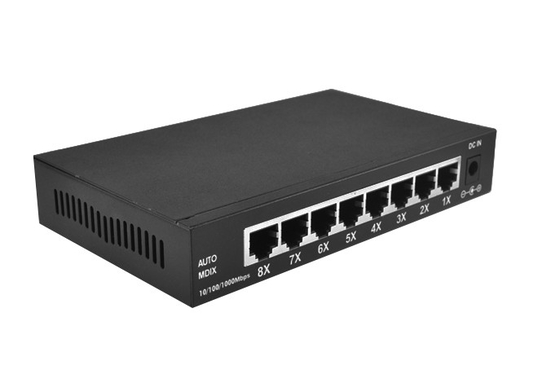 Commutateur de Gigabit Ethernet de port du commutateur 5 d'Ethernet de DC5V 1A Rj45 pour des dispositifs d'IP de télévision en circuit fermé