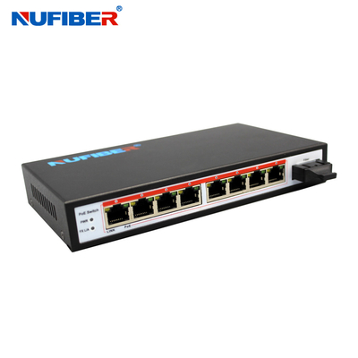 8 connecteur IEEE802.3af 15.4watts de Sc de commutateur électrique du port 10/100M POE