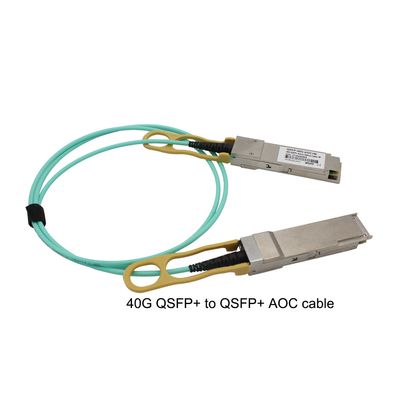 Câble QSFP+ du réseau 40G AOC à la longue solution d'interconnexion de portée de QSFP+