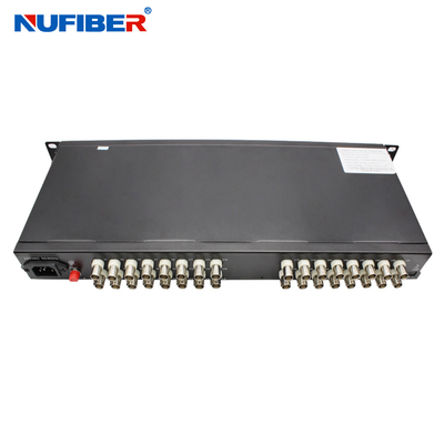 Émetteur visuel de convertisseur de la fibre 16BNC pour la télévision en circuit fermé NF-16V-T/R-F20