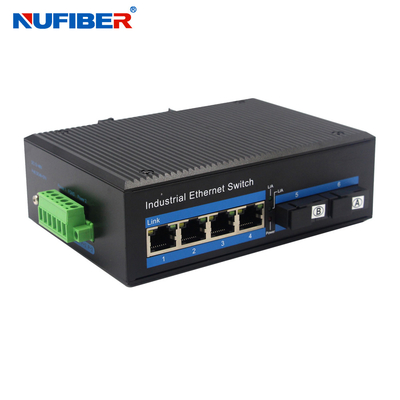 Convertisseur de médias de fibre de port du commutateur 4 de fibre d'Ethernet du mode unitaire 1310nm