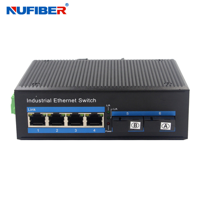 Convertisseur de médias de fibre de port du commutateur 4 de fibre d'Ethernet du mode unitaire 1310nm