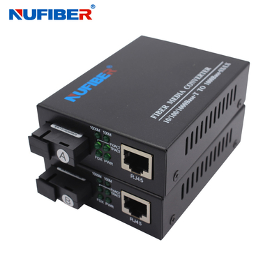 Convertisseur 10/100/1000M Sc 1310nm/1550nm de Simplex Single Mode de médias de gigabit de Nufiber