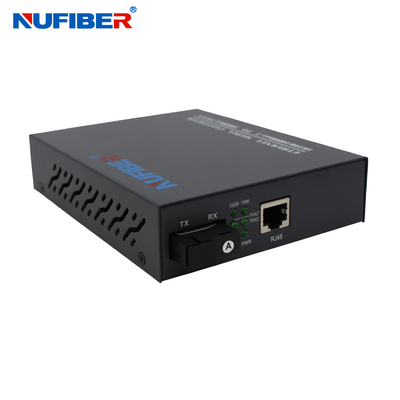Convertisseur optique interne de médias de gigabit 10/100/1000M Fiber à l'alimentation d'énergie interne du SM 1310nm de duplex du convertisseur RJ45